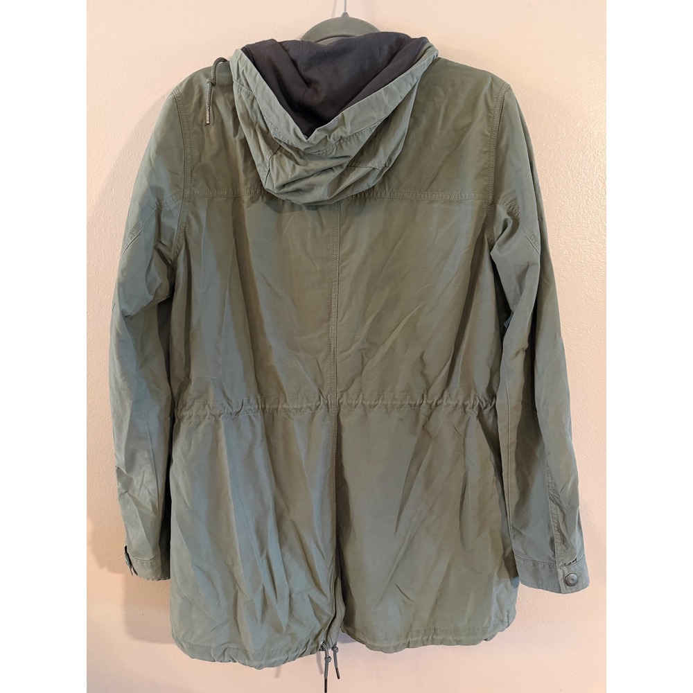 Columbia Womens Sage Green Utility Field Jacket Hooded Full Zip Anorak Large - Picture 6 of 10